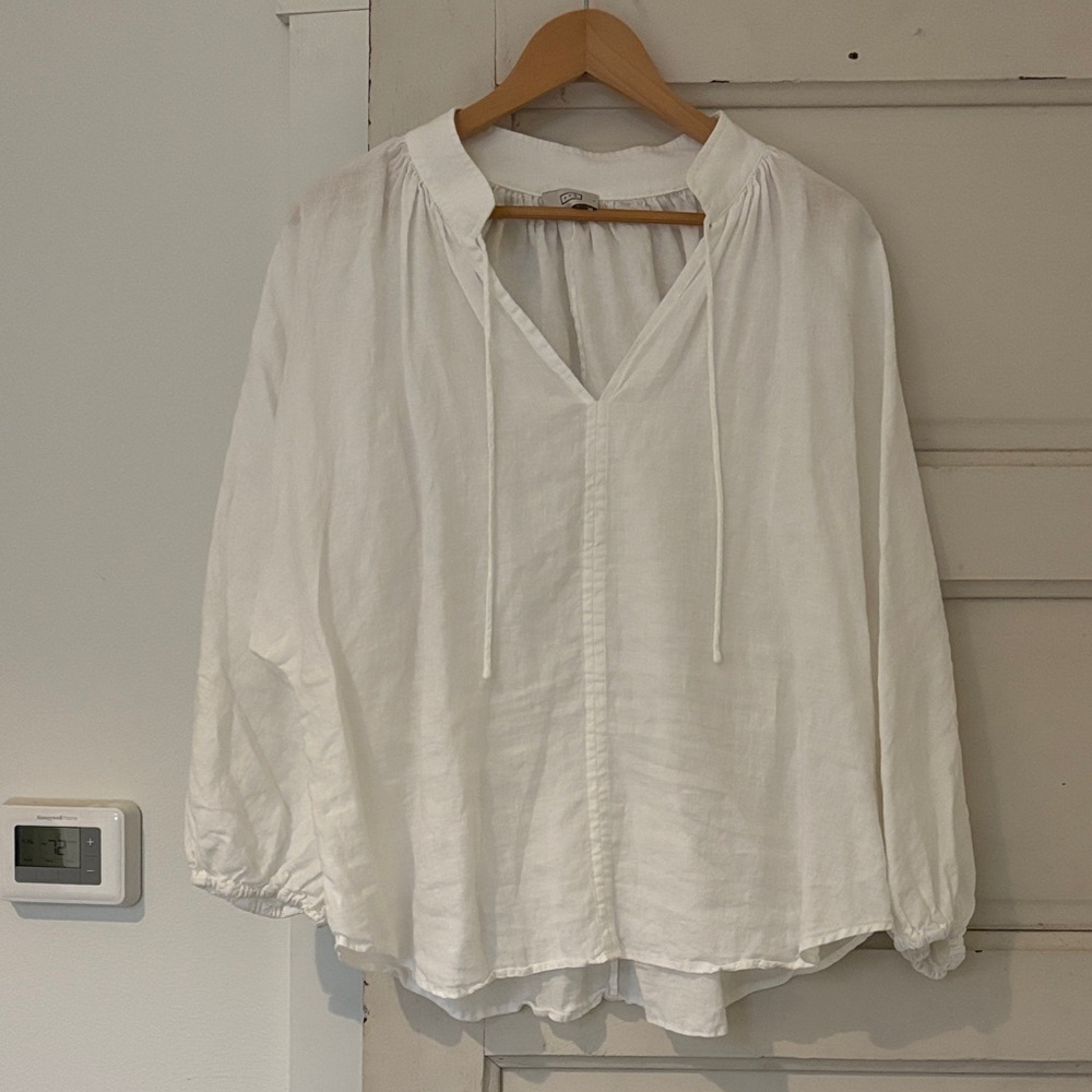 AYR White Linen Blouse